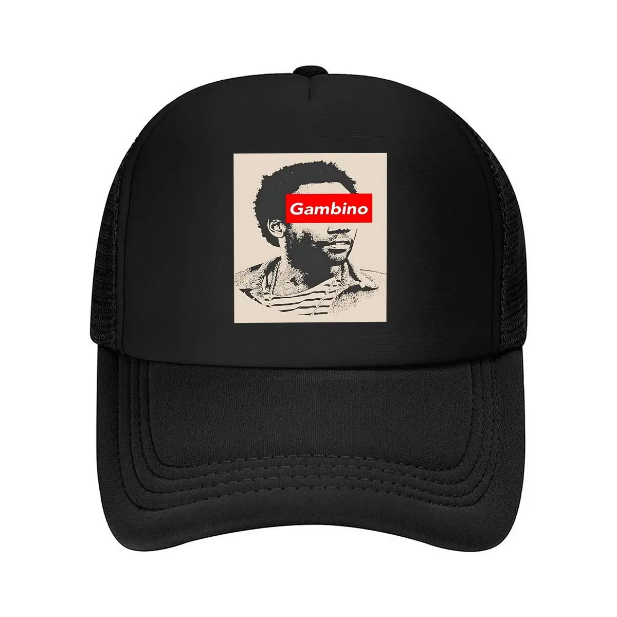Streetwear Brand Aesthetic - 2026 “Gambino Portrait” - ストリートウェアにインスパイアされたデザイン、都会的な美学と大胆なブランディングを融合したメッシュベースボールキャップ