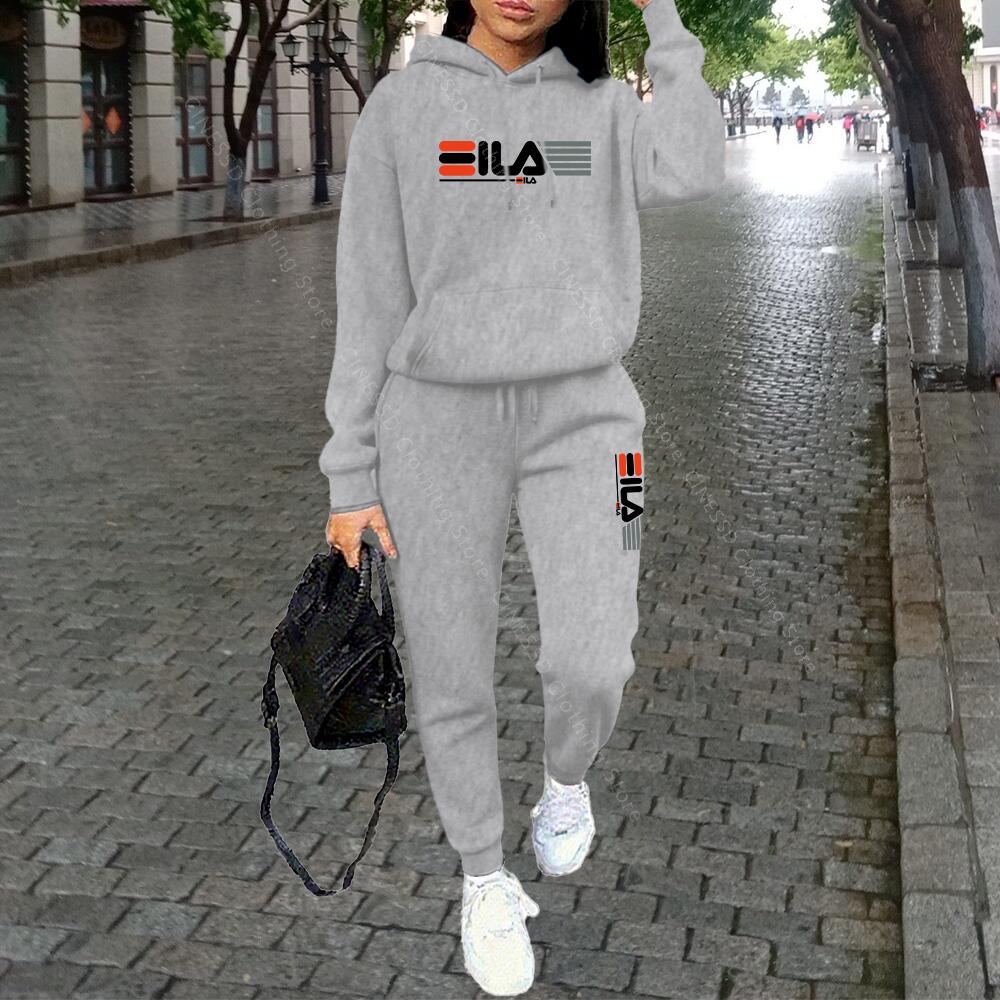 Streetwear Brand Aesthetic - レディース服 秋冬 パーカー パンツ ファッション 高品質