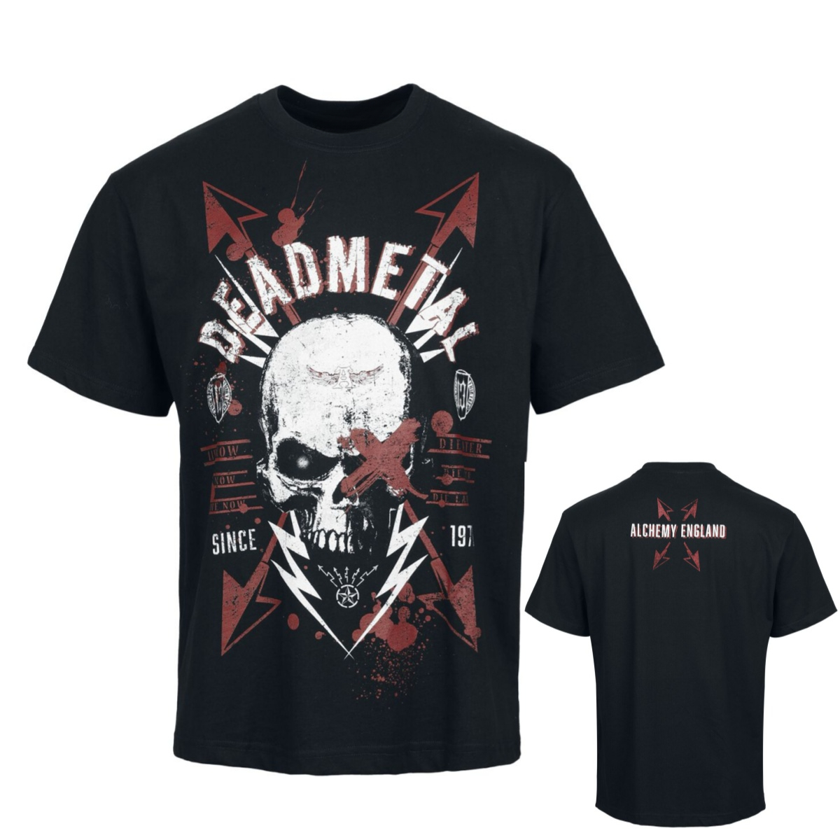 Gothic Streetwear Brand - デッドメタルスカルダークゴシックブランド Tシャツコットングラフィック Tシャツ男性女性夏ストリートウェア