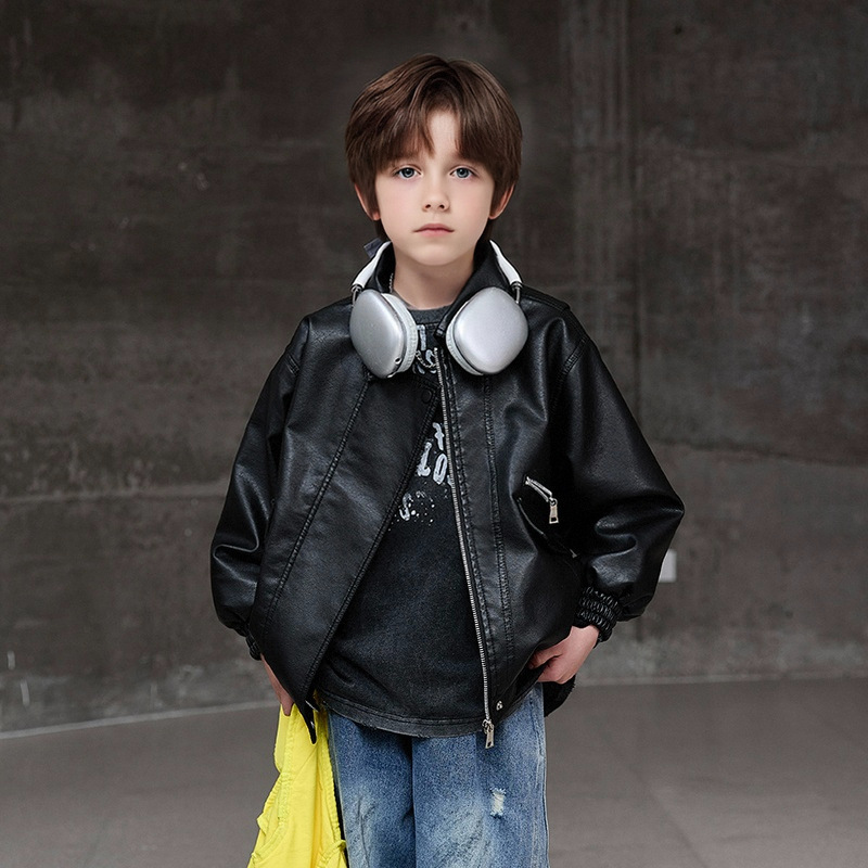 男の子ダークグリーン防水防風コート 2-12Y 子供ブラック - Streetwear Brand Photography のレビューと価格