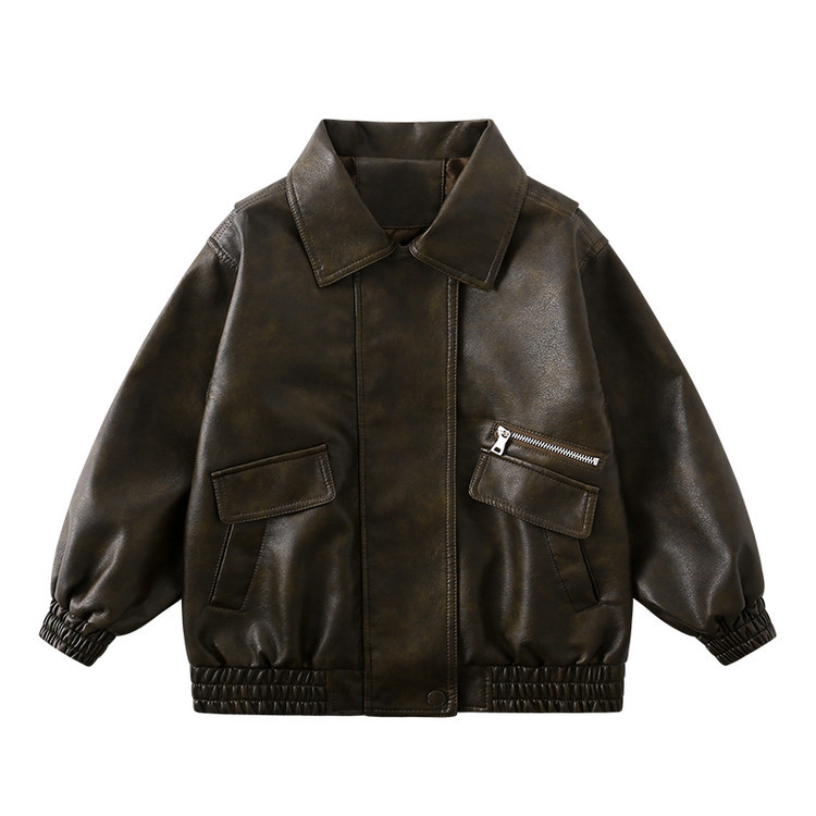男の子ダークグリーン防水防風コート 2-12Y 子供ブラック - Streetwear Brand Photography のレビューと価格