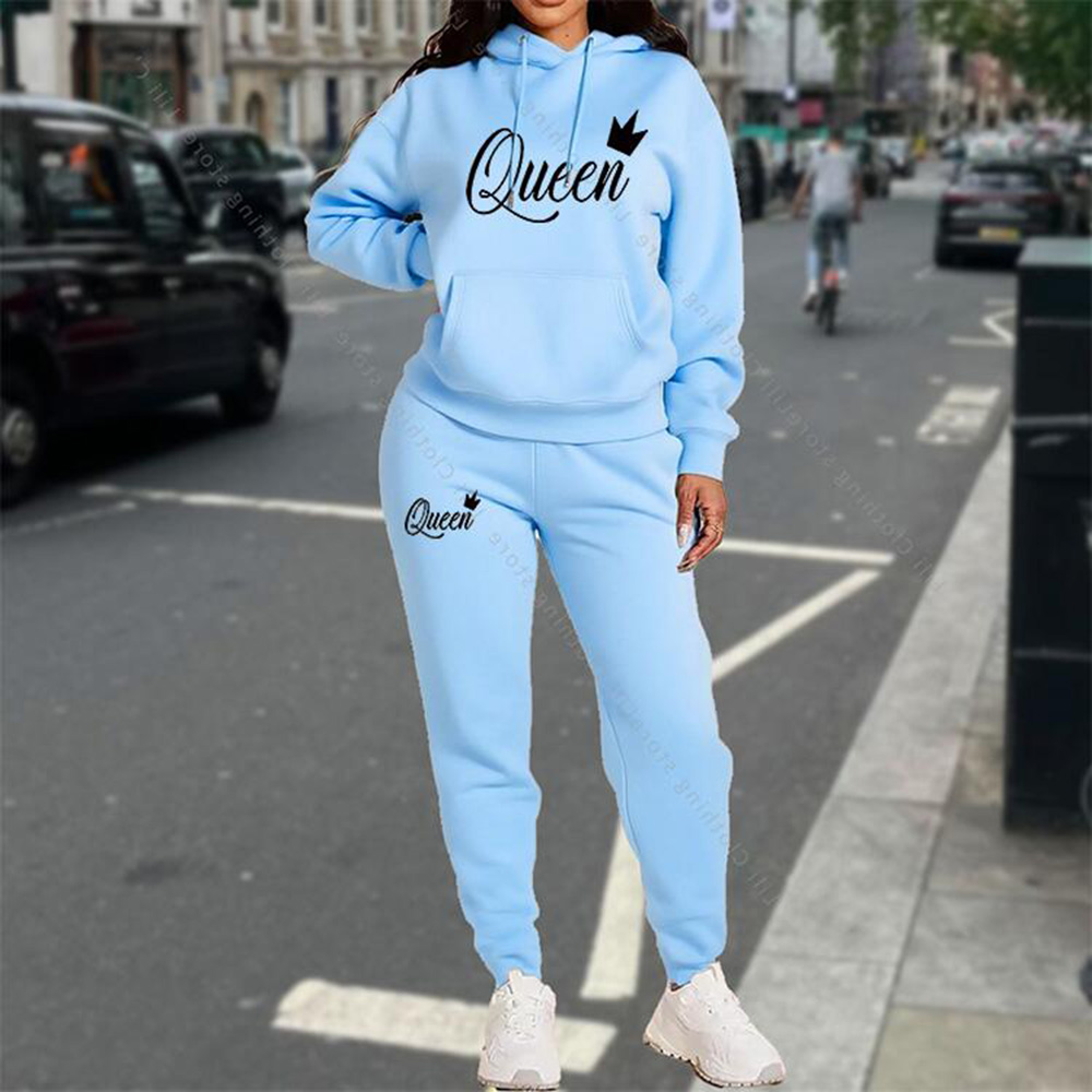 トラックスーツ女性服秋冬パーカーパンツファッション高品質美的 - Streetwear Brand Aesthetic のレビューと価格