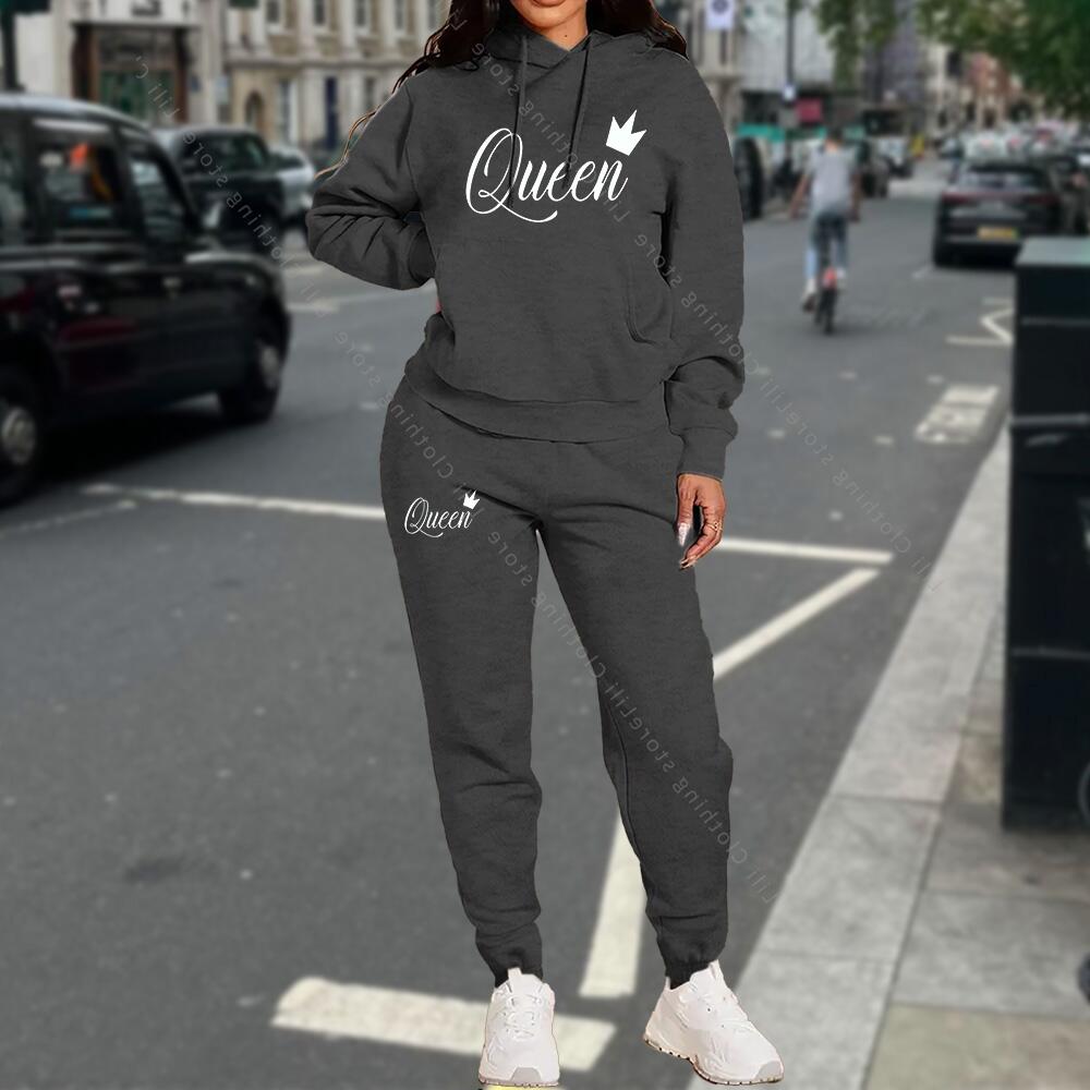 トラックスーツ女性服秋冬パーカーパンツファッション高品質美的 - Streetwear Brand Aesthetic のレビューと価格