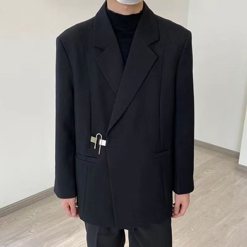 メンズホワイトカジュアルブレザーセット秋デザイナースタイルニ - Streetwear Brand Aesthetic のレビューと価格
