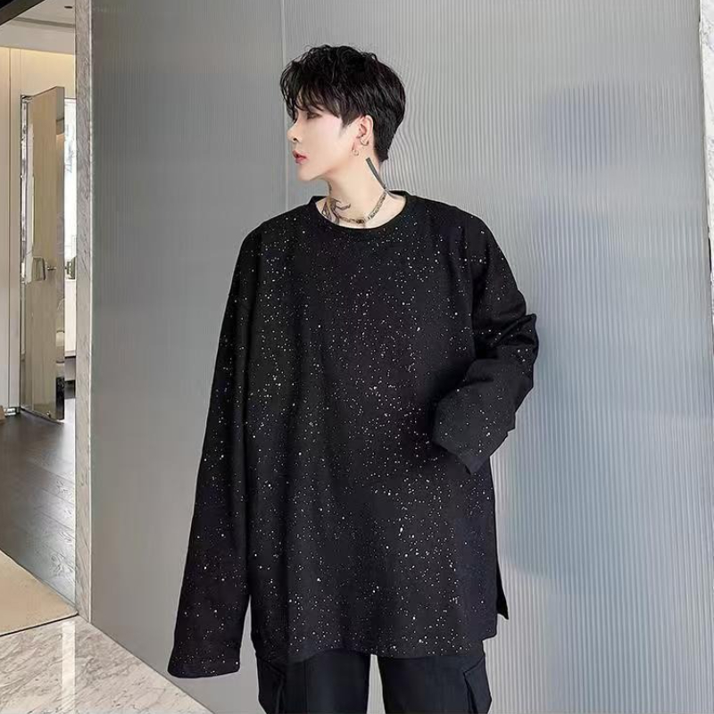 ファッション黒ゆったり男性プルオーバーハイブランドスウェット - Streetwear Brand Aesthetic のレビューと価格