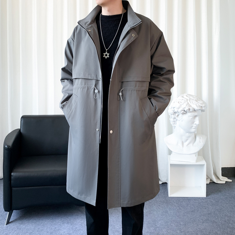韓国のメンズファッショントレンチコート,ロングオーバーコート - Streetwear Clothing Brands のレビューと価格