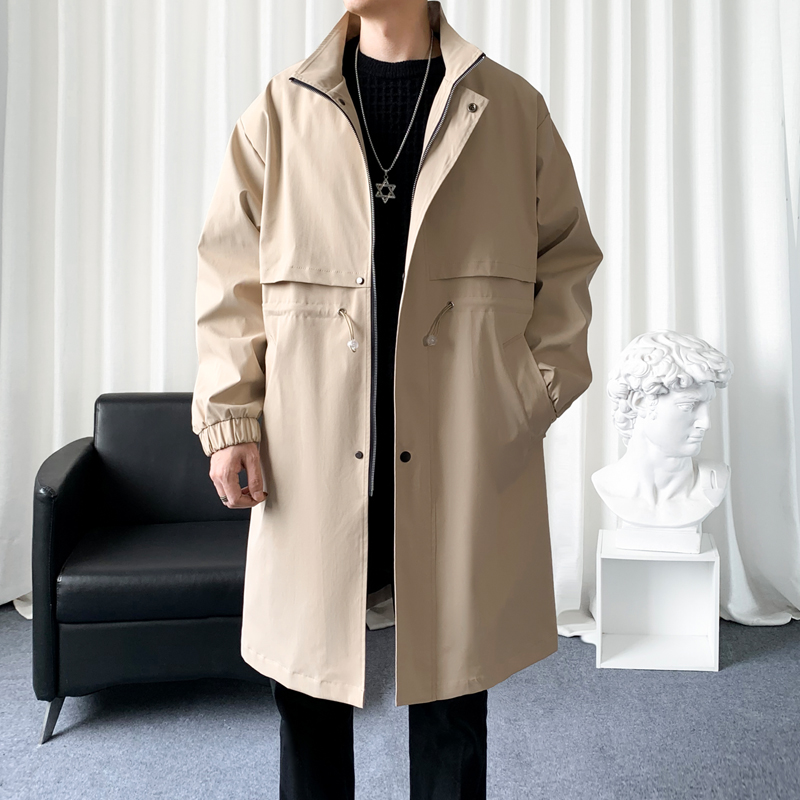 韓国のメンズファッショントレンチコート,ロングオーバーコート - Streetwear Clothing Brands のレビューと価格