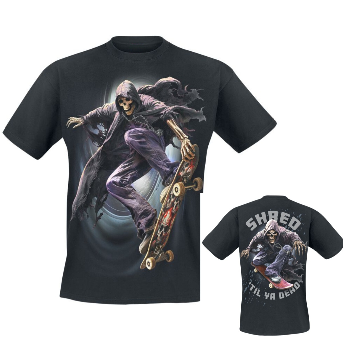 リフバーナーダークゴシックスパイラルブランド Tシャツコット - Gothic Streetwear Brand のレビューと価格