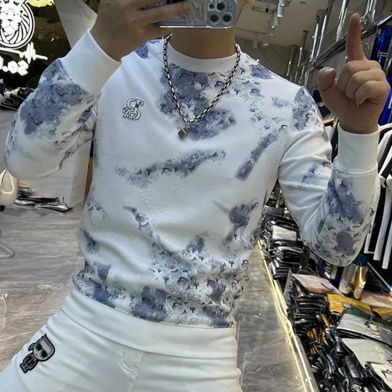 メンズ原宿ファッションラグジュアリースウェットシャツ,プリン - Streetwear Brand Aesthetic のレビューと価格